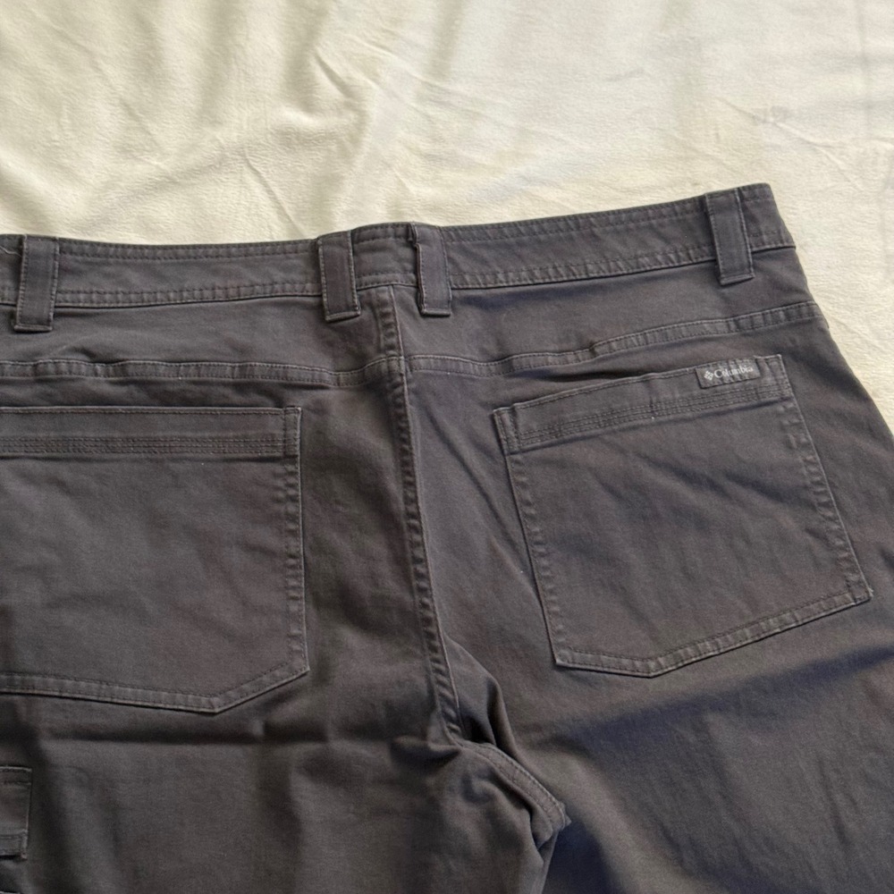 Columbia Mens Regular Fit Utility Shorts Charcoal Gray 34w 10L XM0918 Outdoor - Picture 5 of 10
